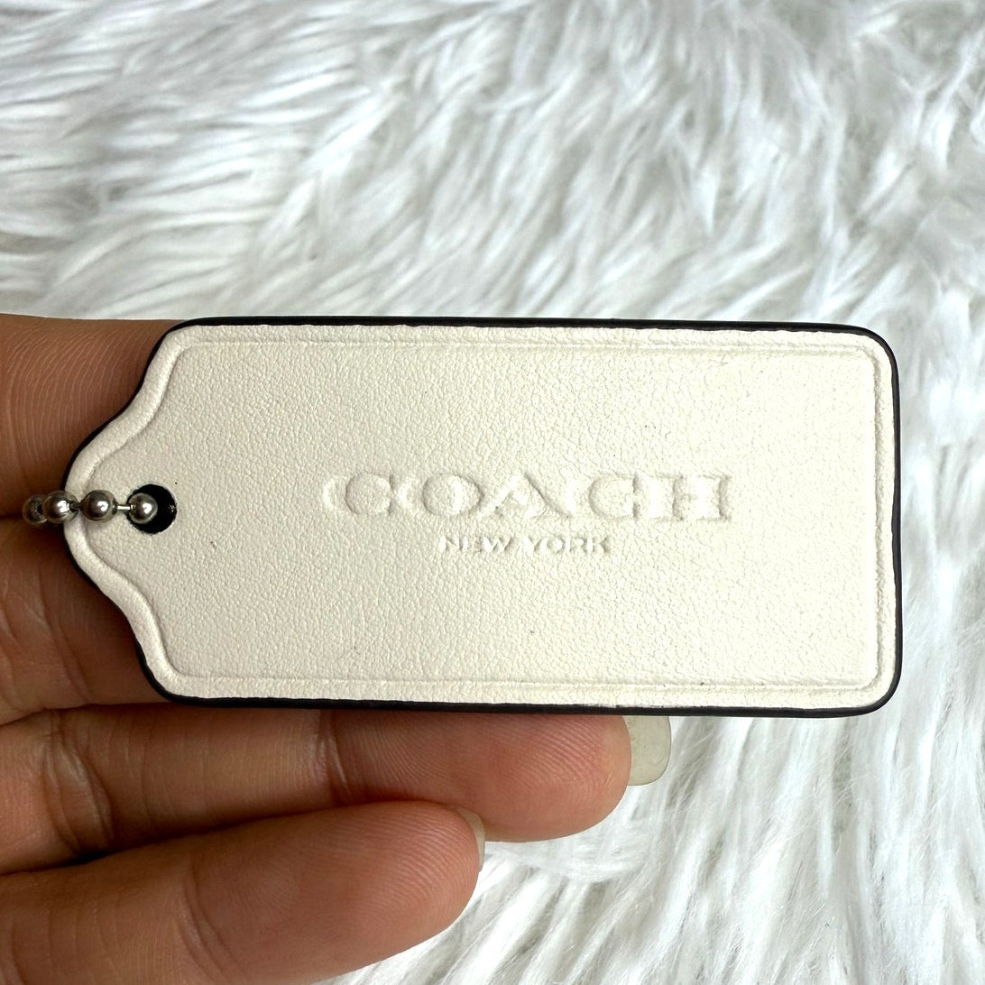 2" COACH  Fob Bag Charm Hang tag Hangtag
