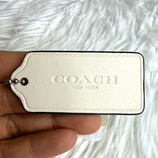2" COACH  Fob Bag Charm Hang tag Hangtag