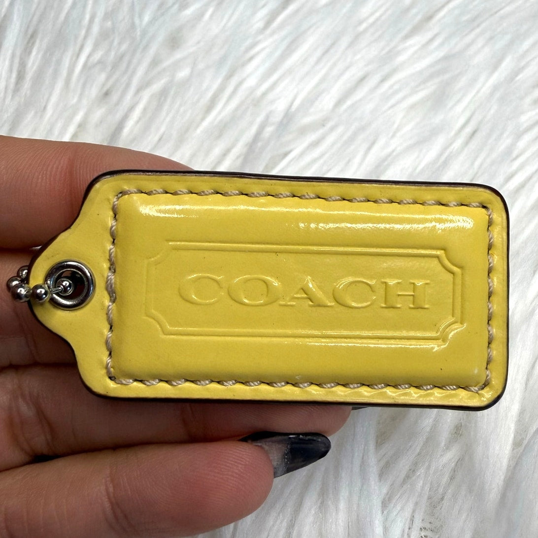 2" COACH Fob Bag Charm Hang tag Hangtag