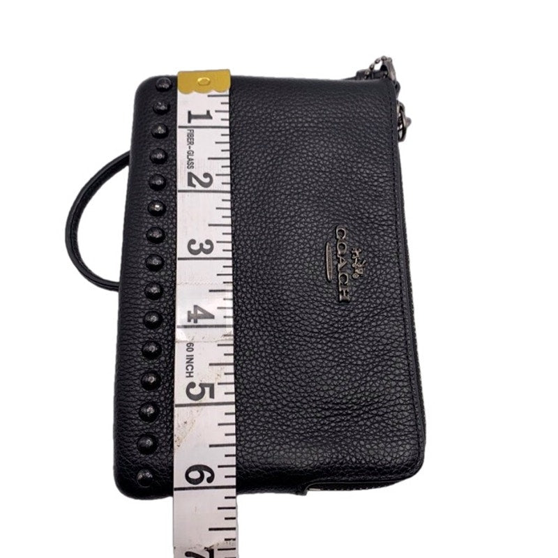 COACH Black Stud Wristlet