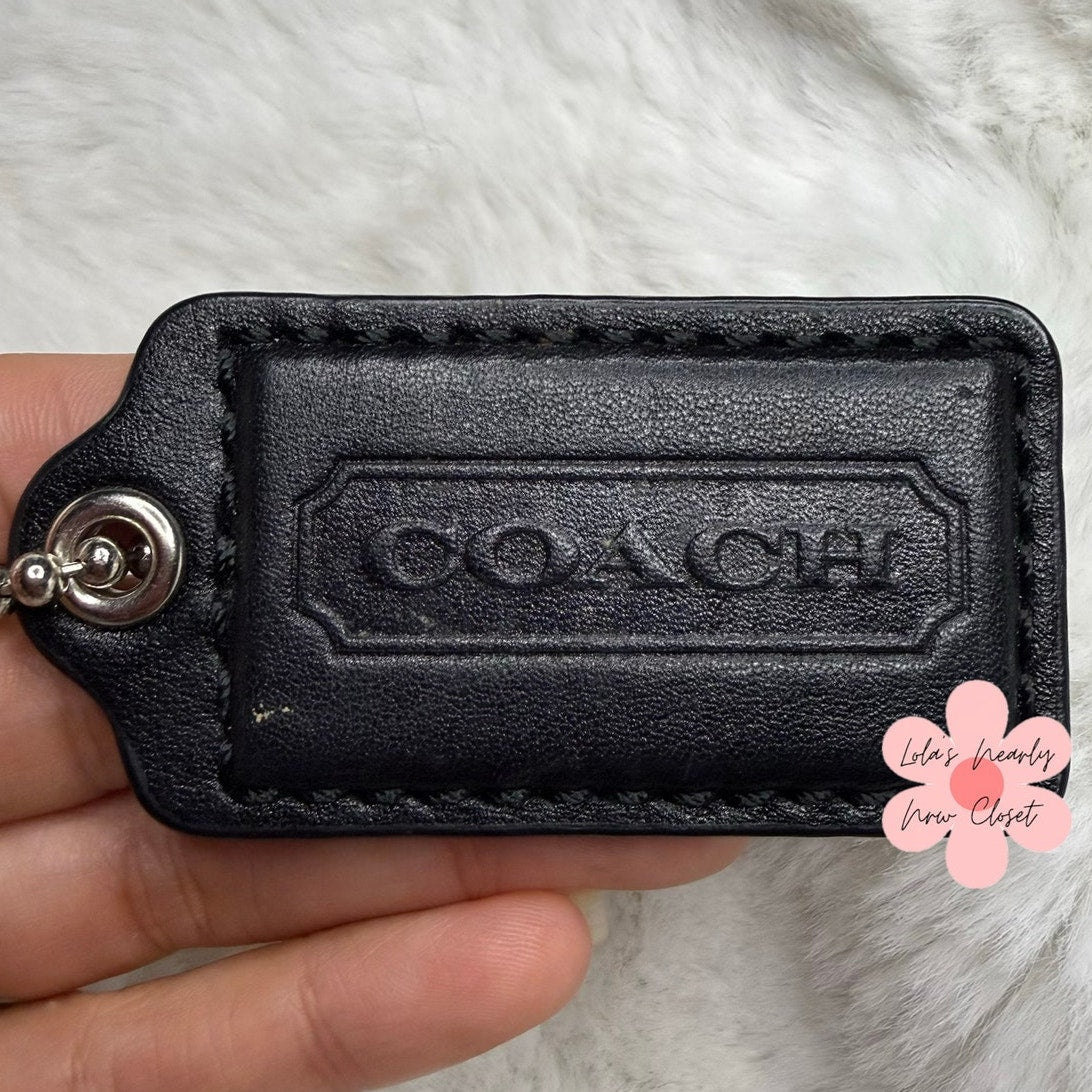 2.5” COACH Fob Bag Charm Hang tag Hangtag
