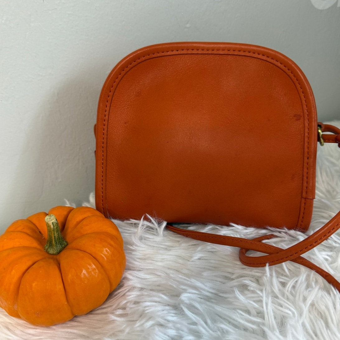 Vintage COACH Tangerine Abbie Bag 9017