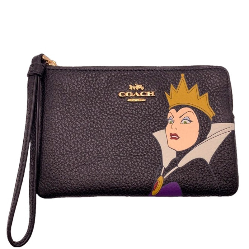 Disney X COACH Corner Zp Wristlet With Evil Queen Motif