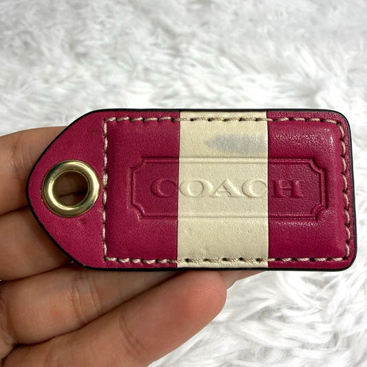 2.5" COACH Fob Bag Charm Hang tag Hangtag