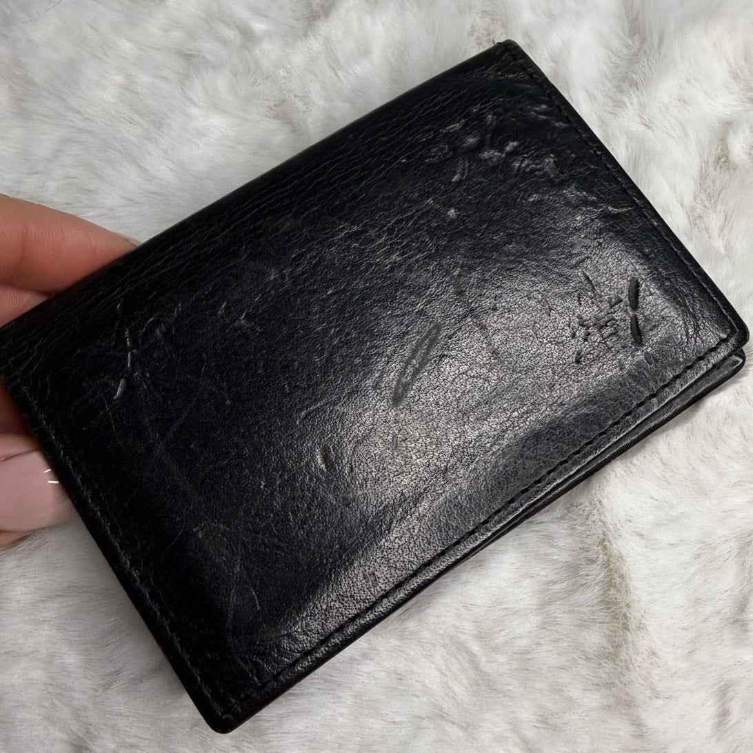 Vintage Coach Black Card Slot Case