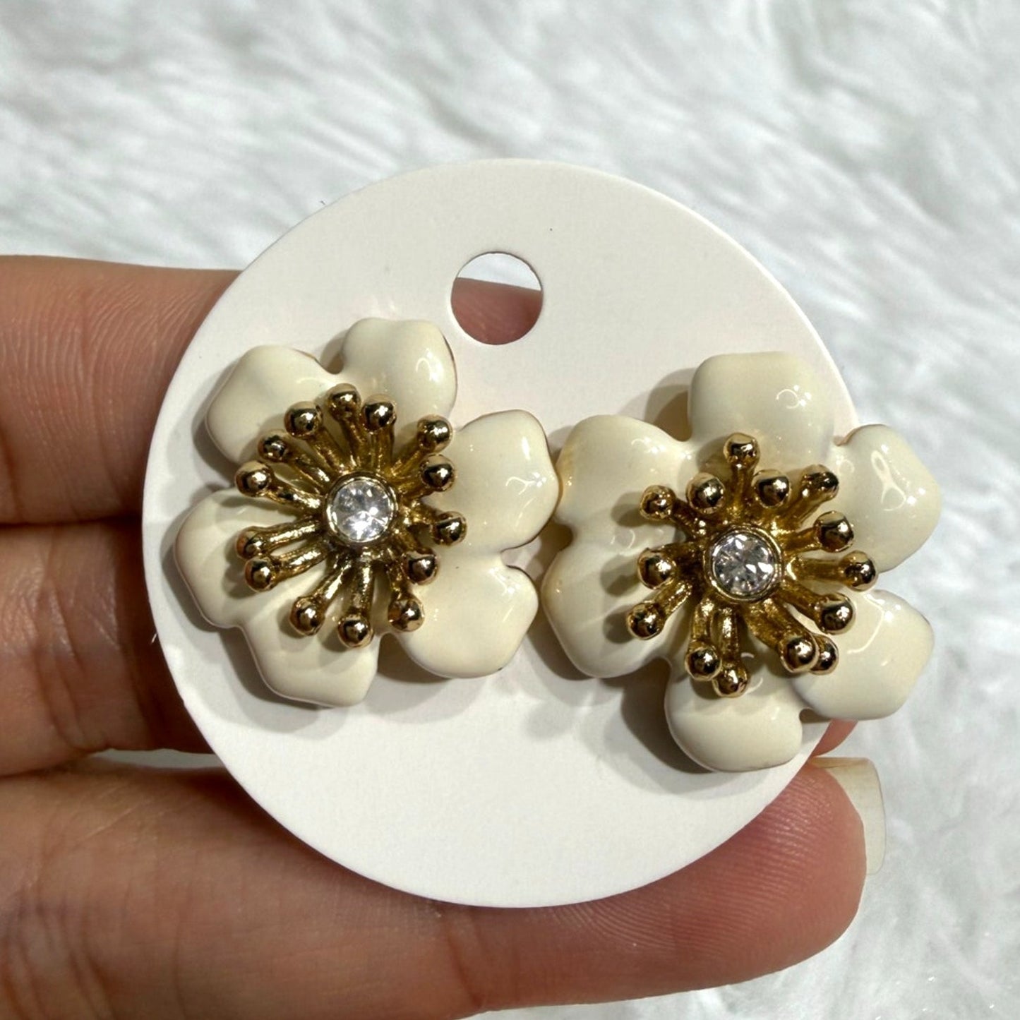 KATE SPADE New York Rhinestone Flower Stud Post Earrings