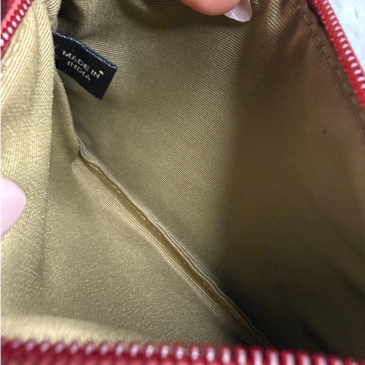 y2k Coach Red Leatherware Wristlet