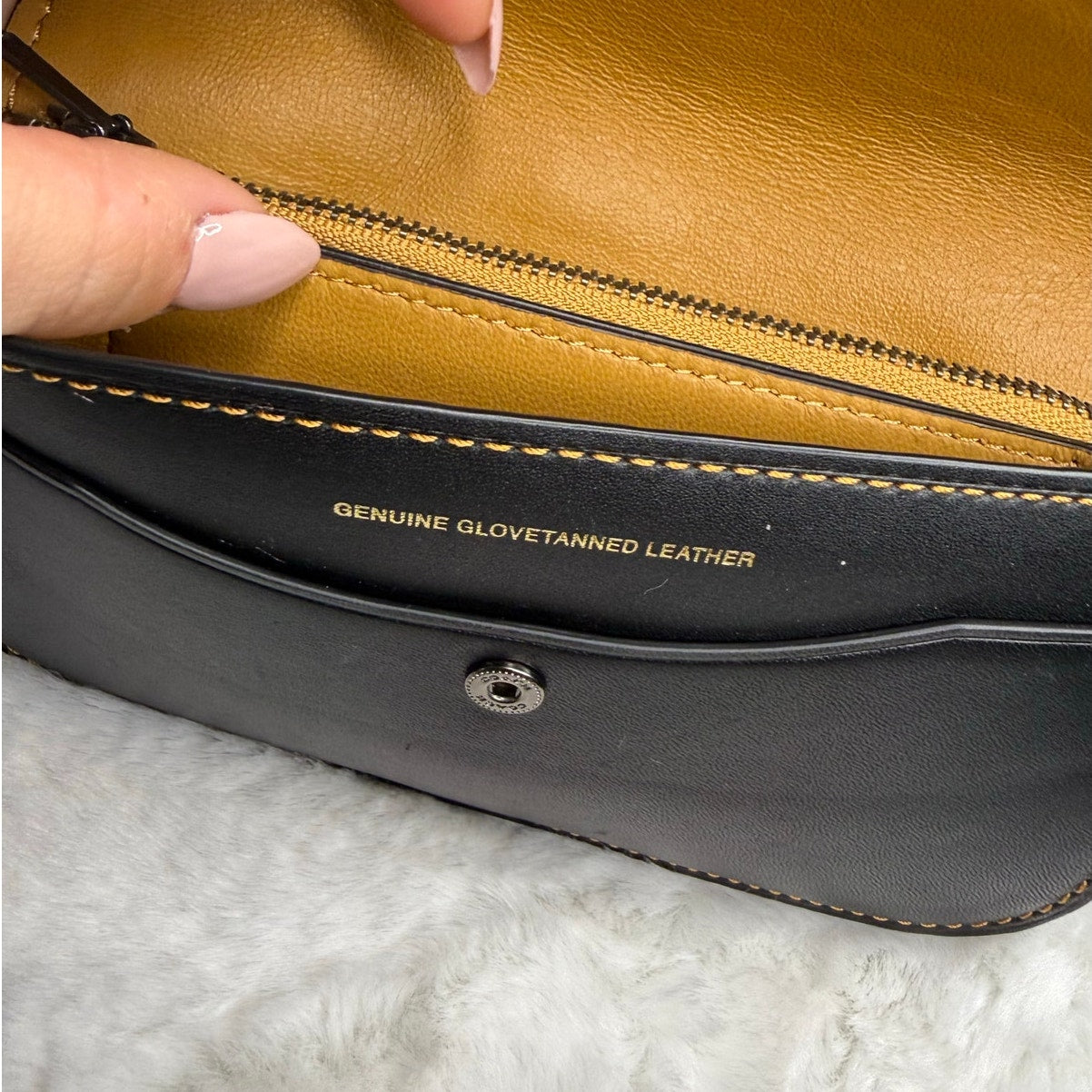 Coach Glovetanned Leather Clutch Wristlet