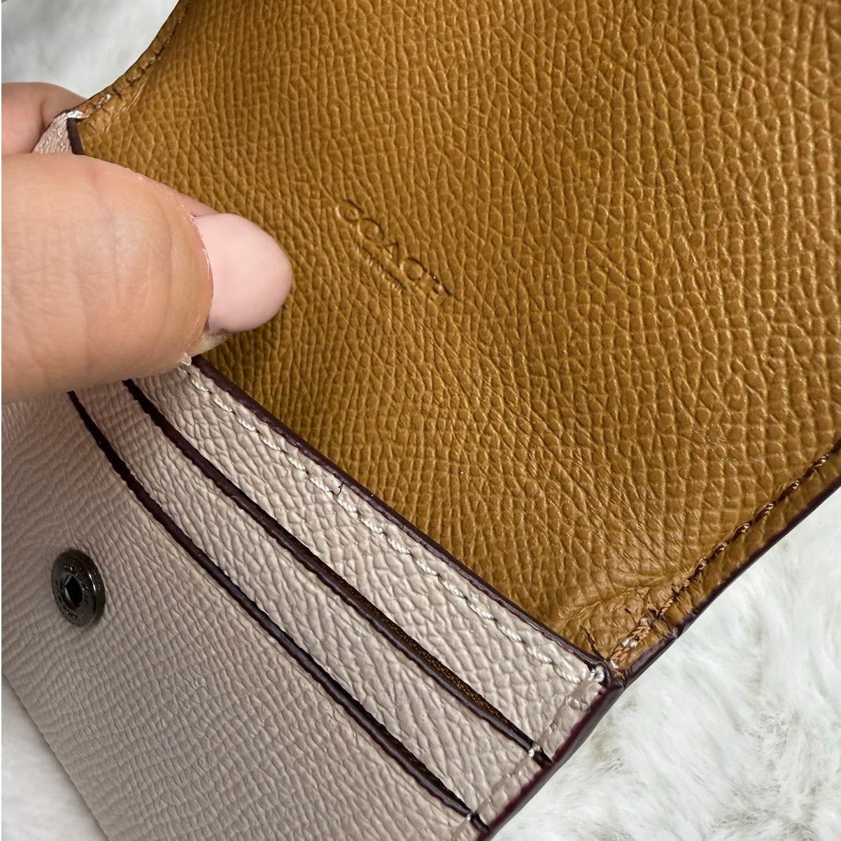 COACH Panda Card Holder Pouch Wallet
