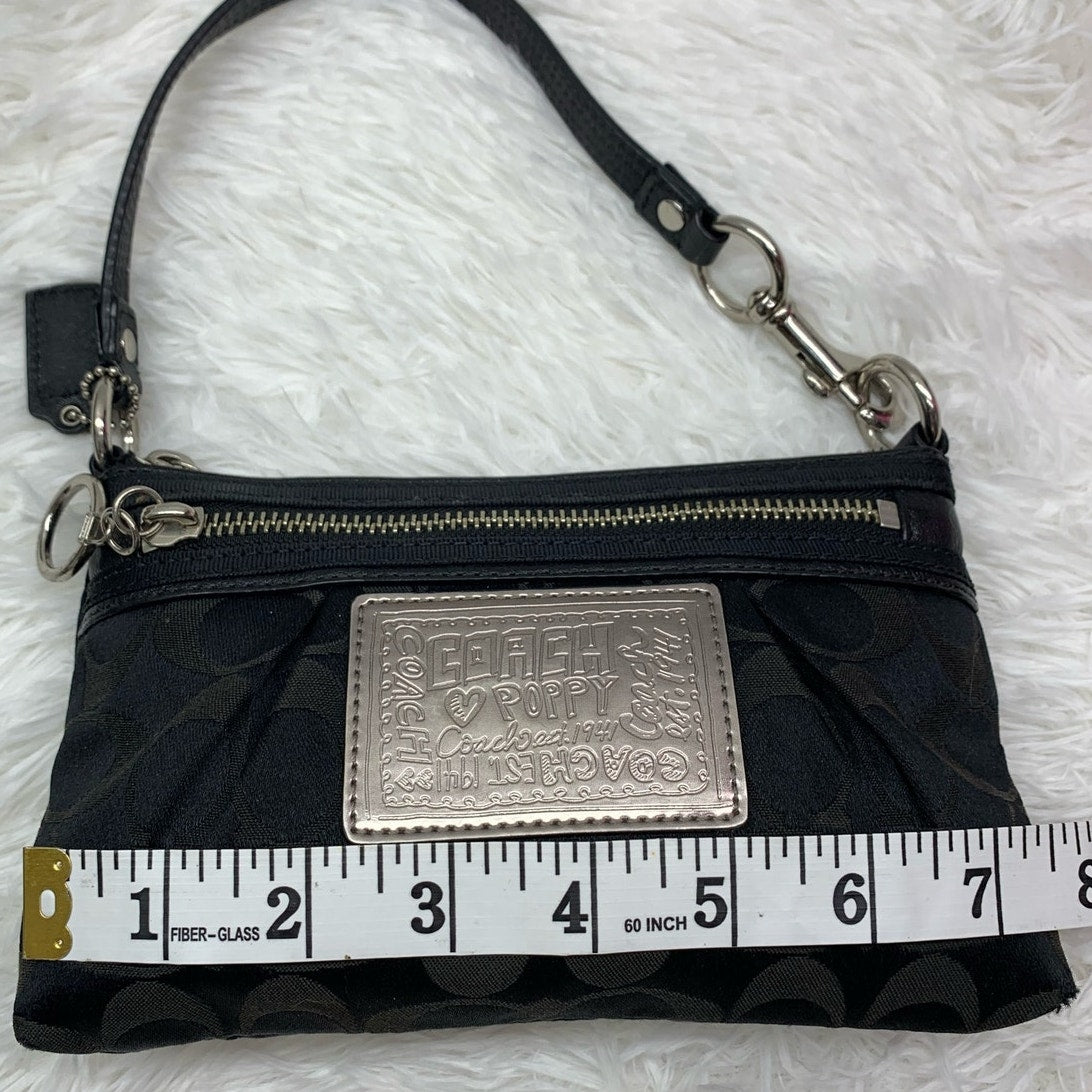 y2k COACH Poppy Black Mini Purse  Wristlet