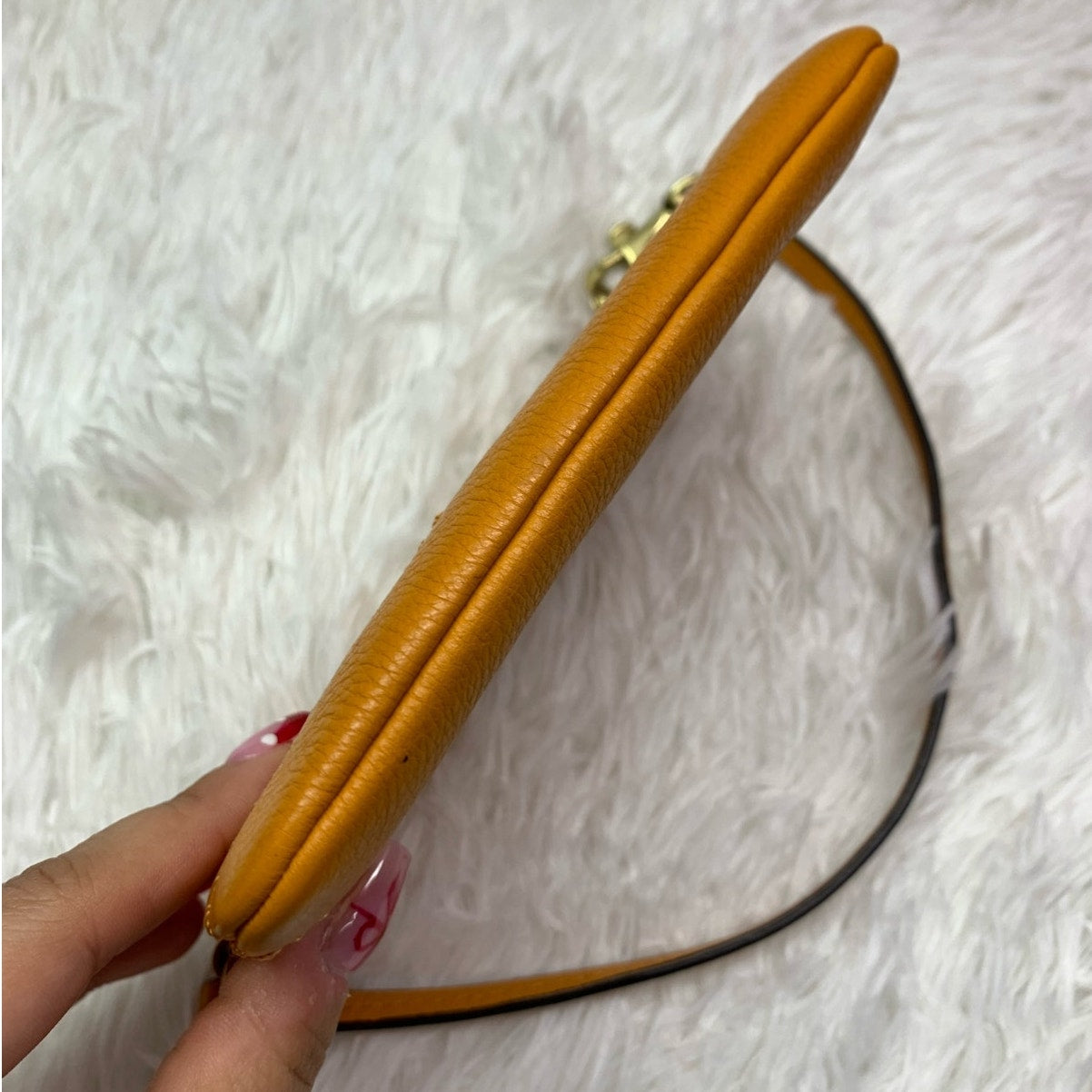 COACH Orange Wristlet