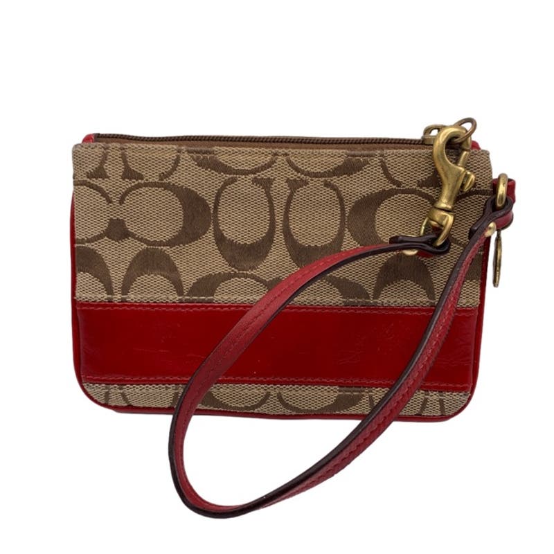 COACH Canvas Signature Wristlet