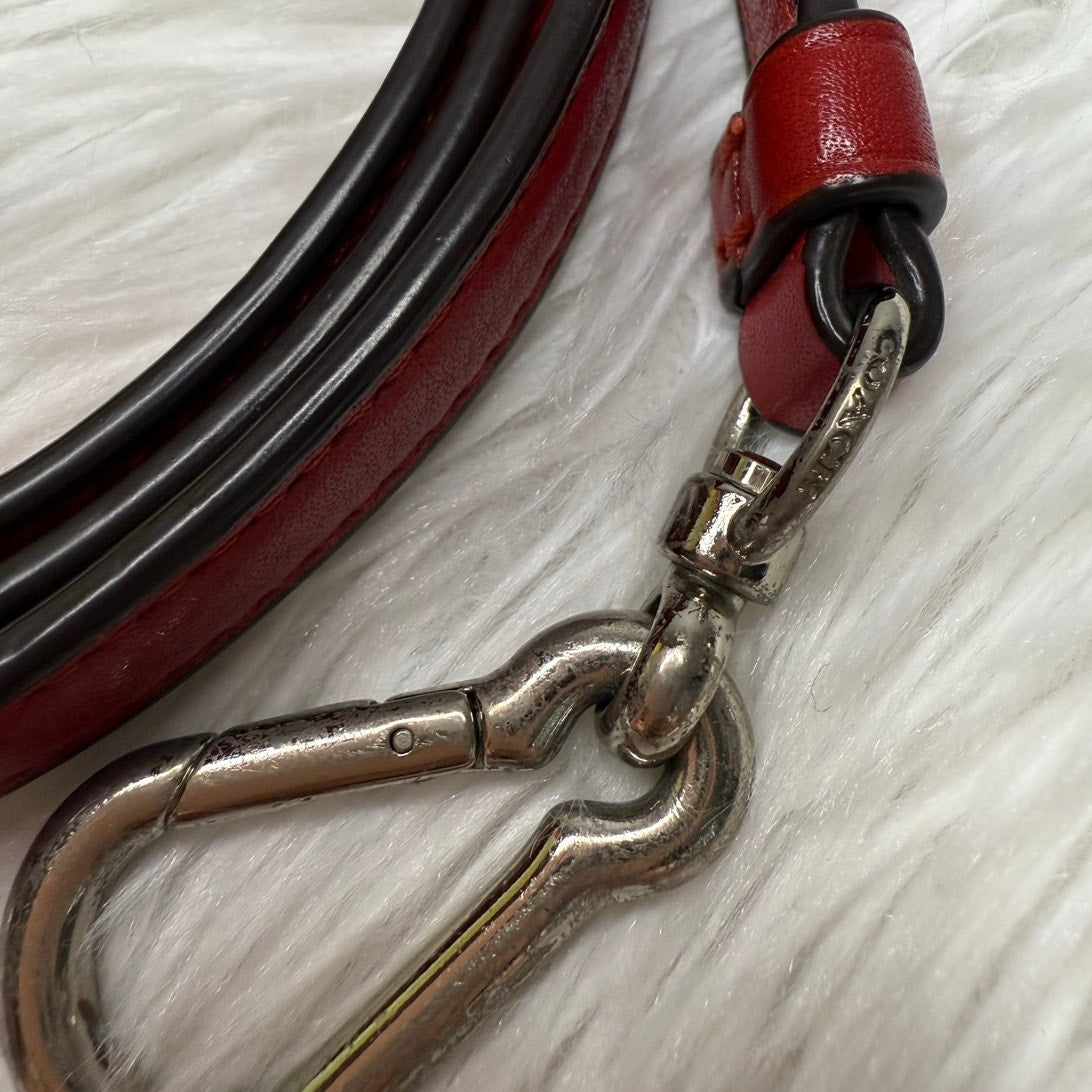 COACH Red Silver Replacement Shoulder Strap