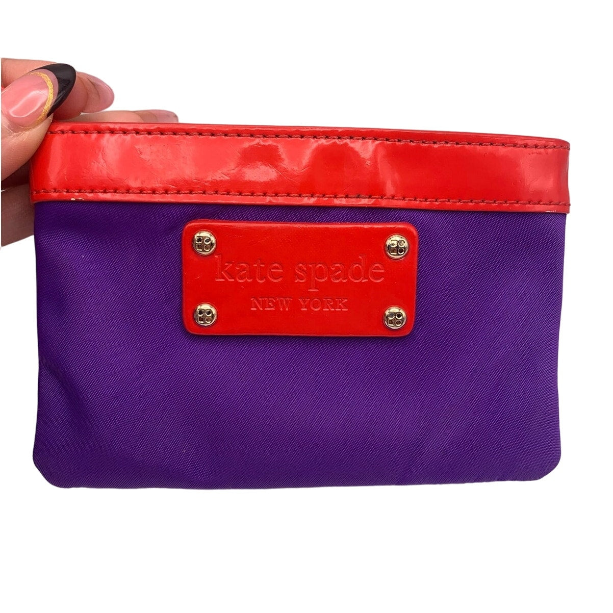 Kate Spade New York Purple Red Coin Purse