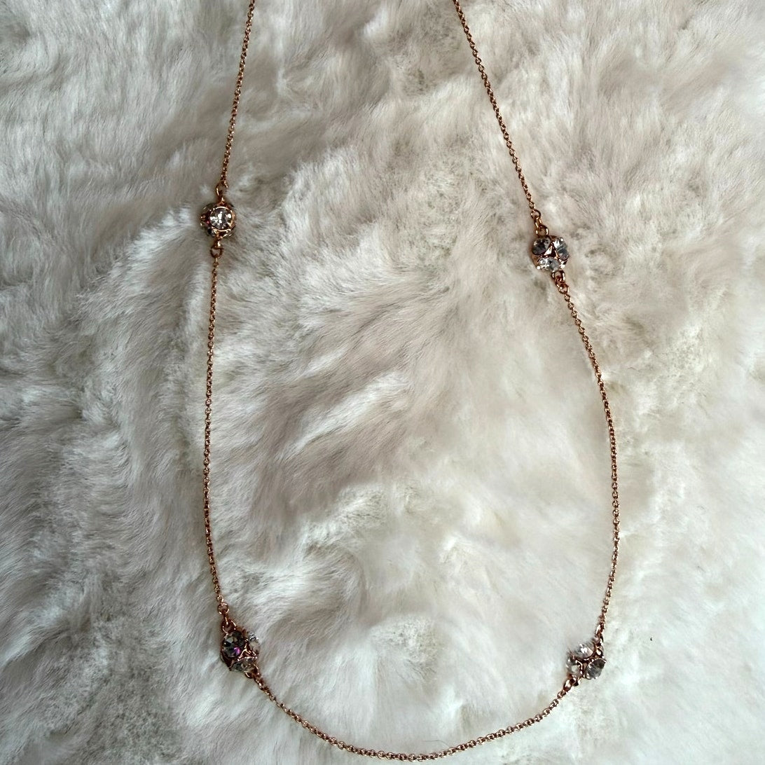 KATE SPADE New York Gold Rose Patin Rise  Shine Necklace