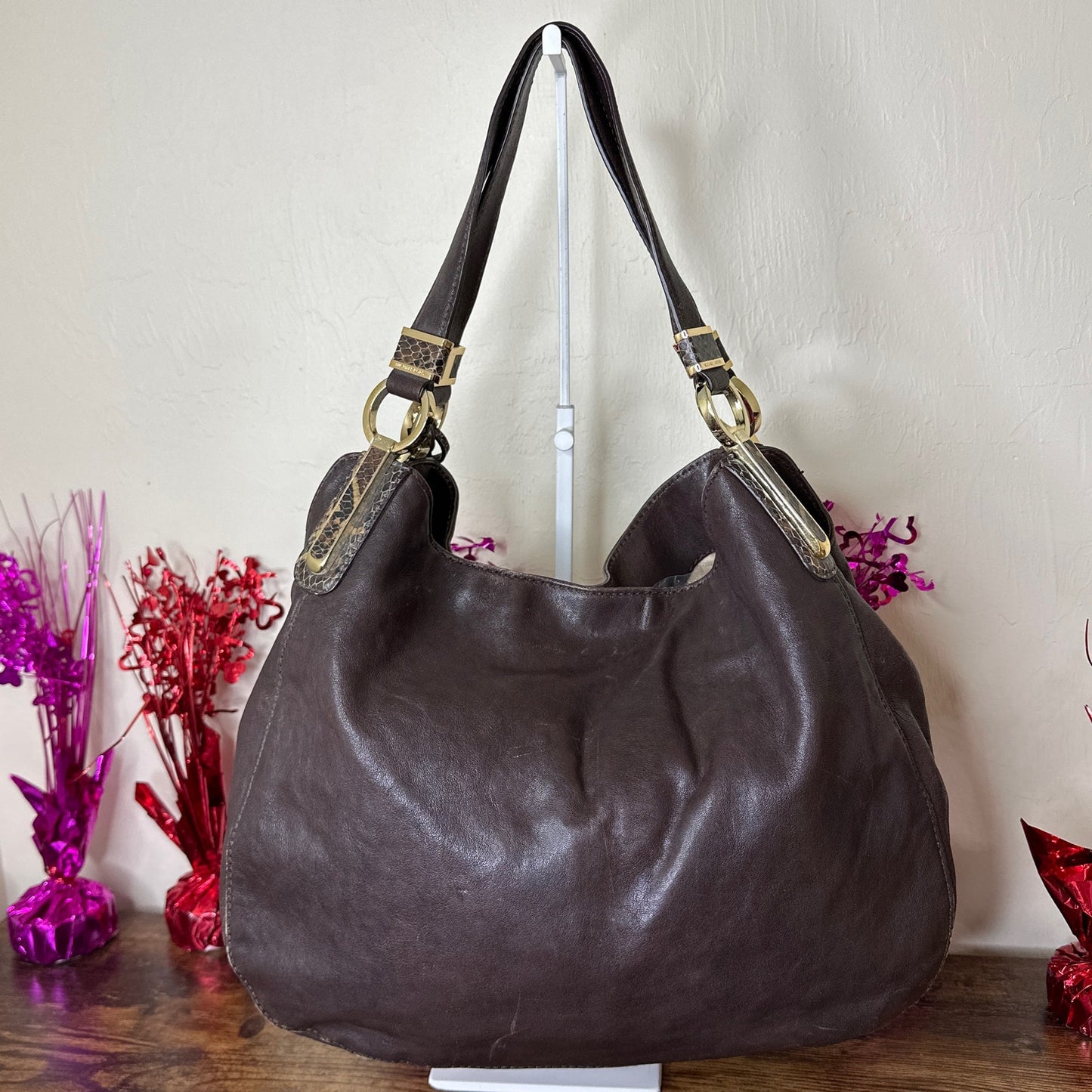 SALE MICHAEL KORS Brown Matilda Shoulder Tote