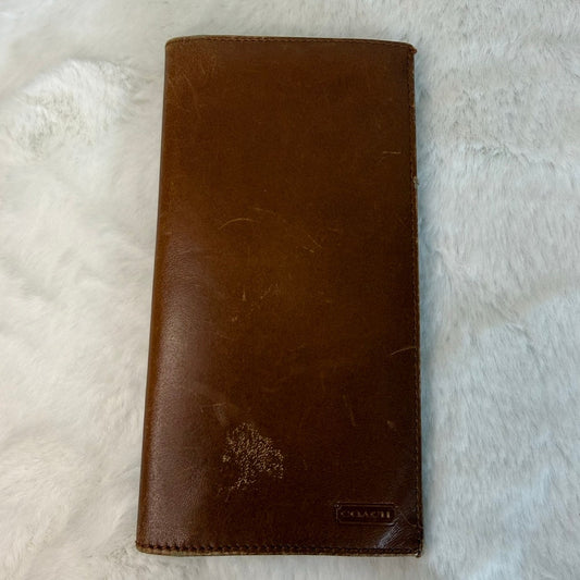 Vintage Coach Made in Spain Wallet Card Holder Checkbook