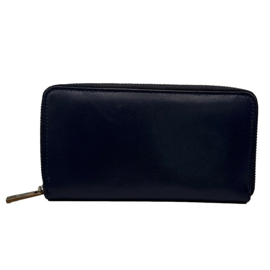 MARC JACOBS Navy Blue Zip Around Wallet