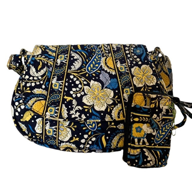 VERA BRADLEY Retired Elephant Paisley Bundle set of 2 Crossbody and Wallet