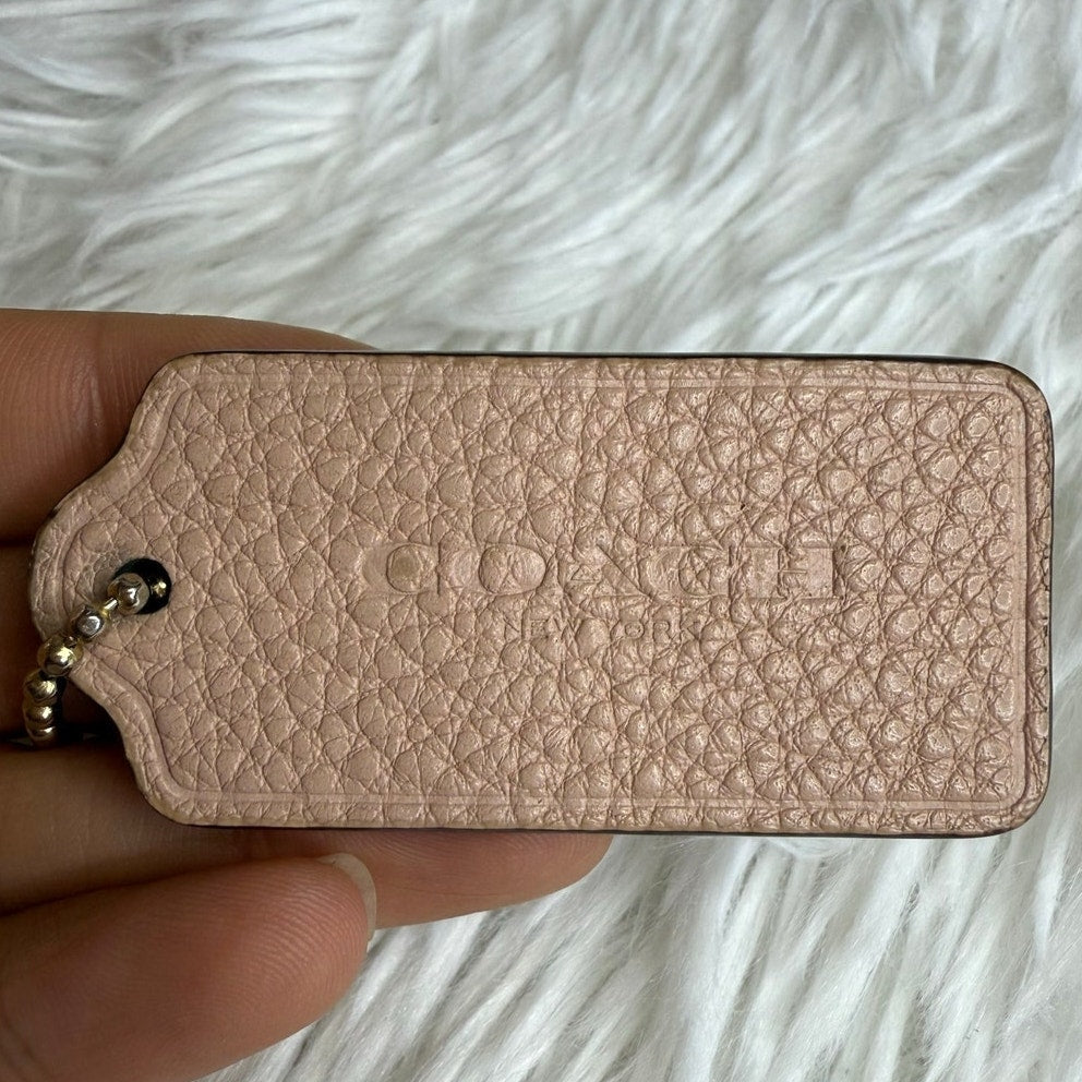 2" COACH  Fob Bag Charm Hang tag Hangtag