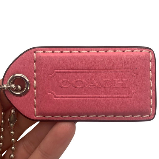 2.5" y2k COACH Vintage Fob Bag Charm Hang tag Hangtag