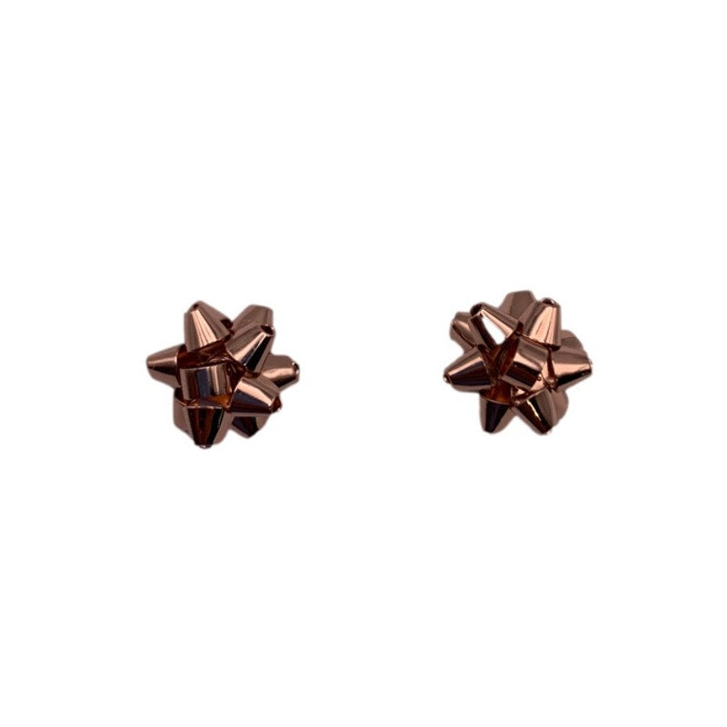 NWT Kate Spade Christmas Bow Earrings Rose gold