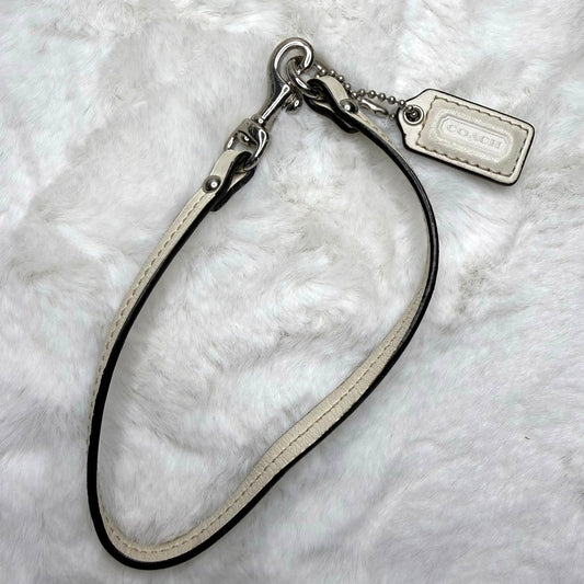 Coach White Replacement Hangtag Wristlet Strap