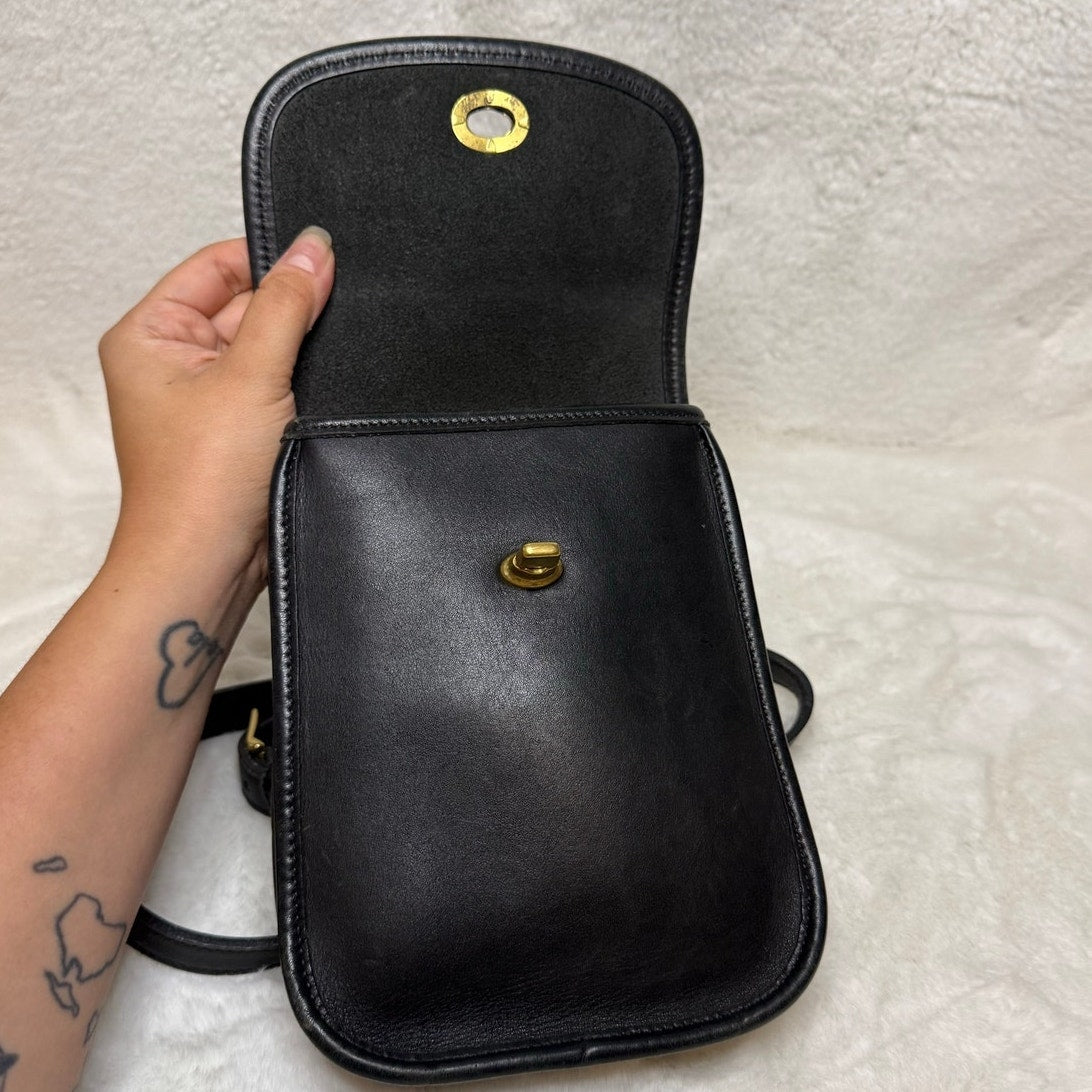 Vintage Coach Project Bag Small SidePack 9978 Black Crossbody