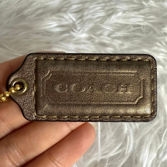2" Coach Fob Bag Charm Hang tag Hangtag