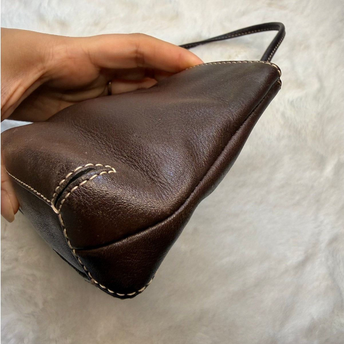 y2k Coach Vintage Leatherware Brown Soho Wristlet