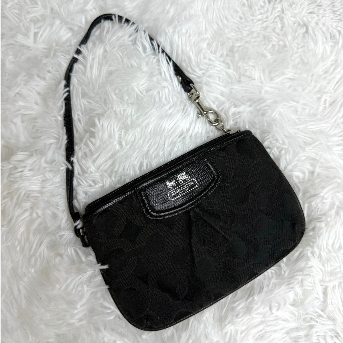 Coach Black Wristlet