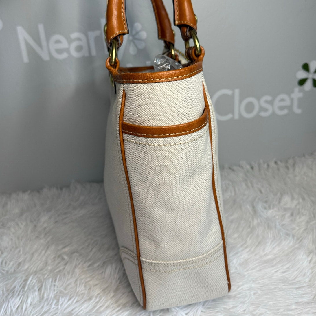 y2k COACH 2007 11791 Heritage Striped Tote Handbag