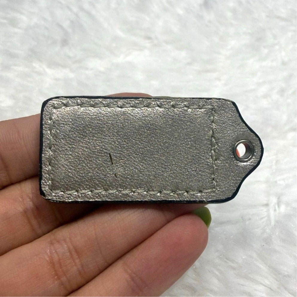 1.5" COACH Fob Bag Charm Hang tag Hangtag