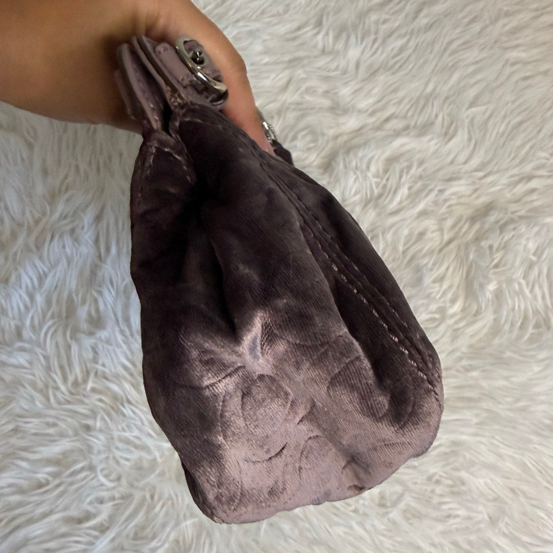 RARE y2k COACH Turnlock Garnet Mini Purse Clutch Handbag