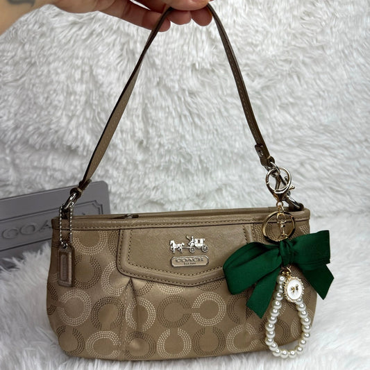 COACH y2k Signature Canvas Wristlet Mini Purse