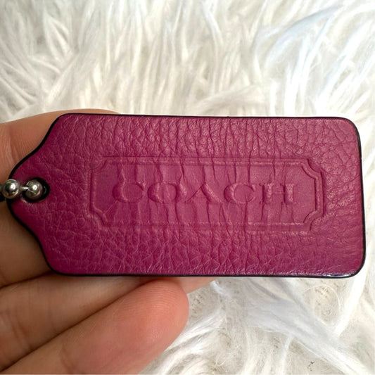 2” COACH Legacy Fob Bag Charm Hang tag Hangtag