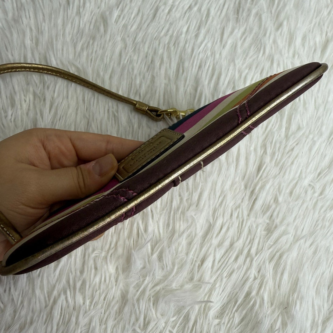y2k COACH Legacy Multicolor Wristlet