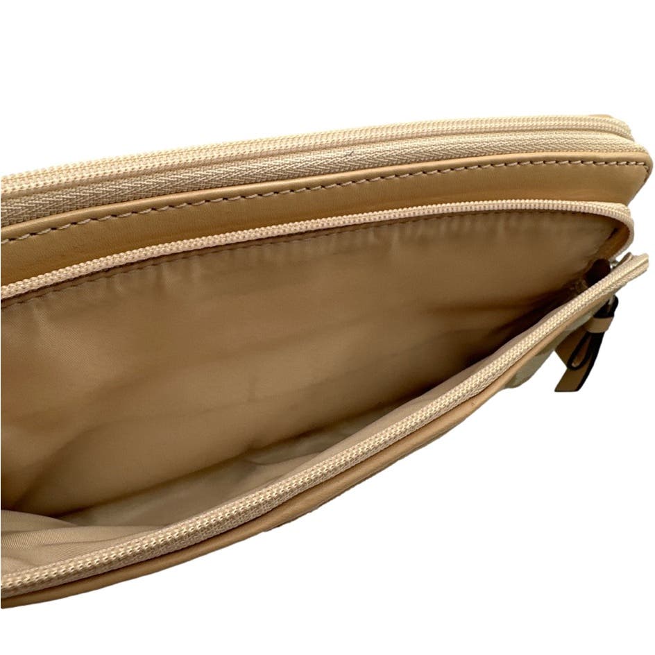 COACH Tan Signature Canvas Wristlet / Wallet