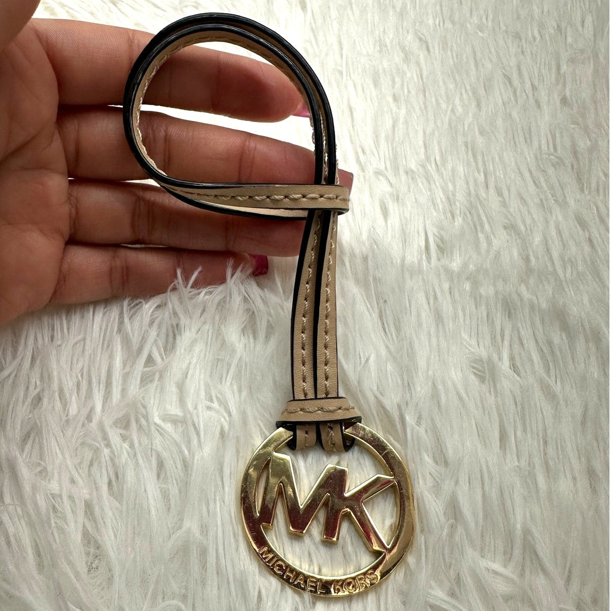 Michael Kors Tan Gold  Bag Charm