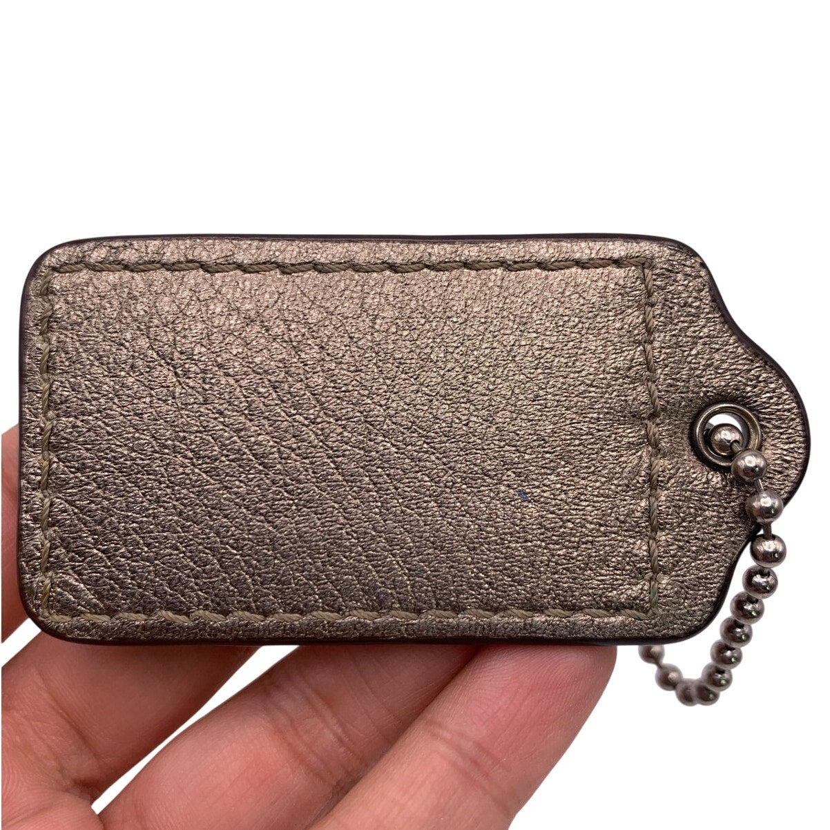 COACH  Metallic Fob Bag Charm Hang tag Hangtag