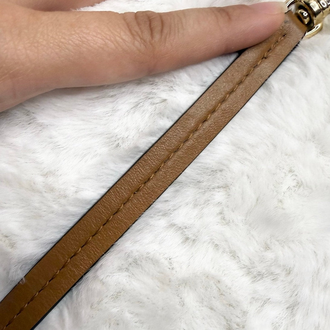 Brown Gold Replacement Wristlet Clutch Strap