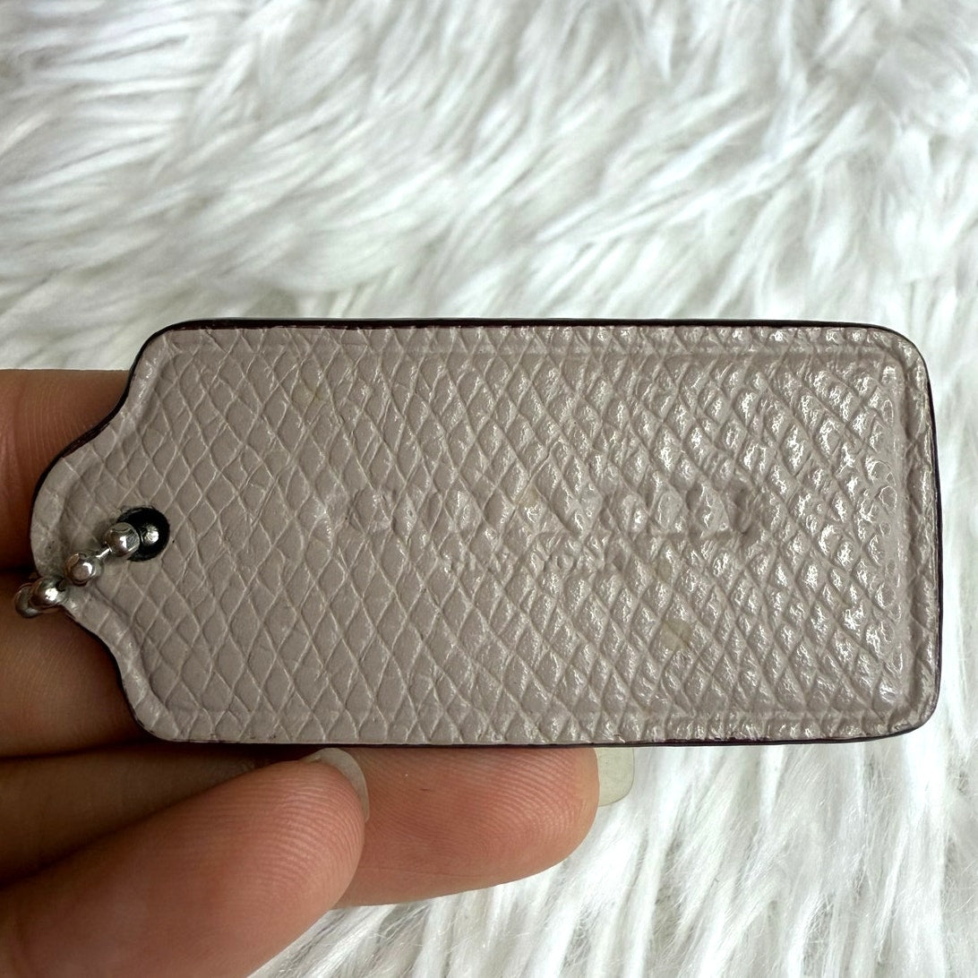 2" COACH  Fob Bag Charm Hang tag Hangtag