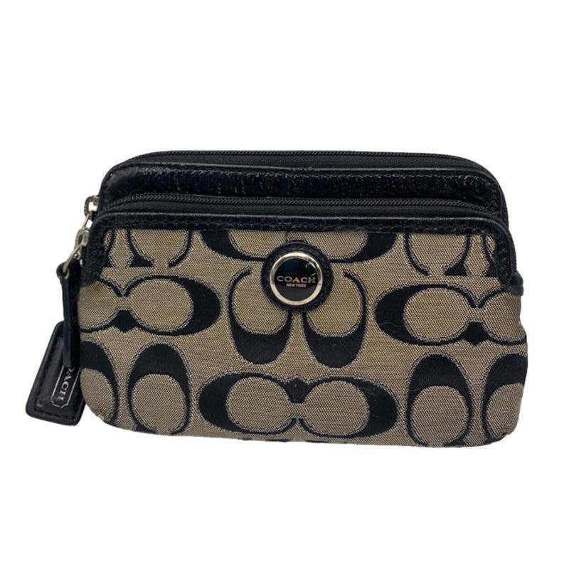 COACH Black and Gray Pouch