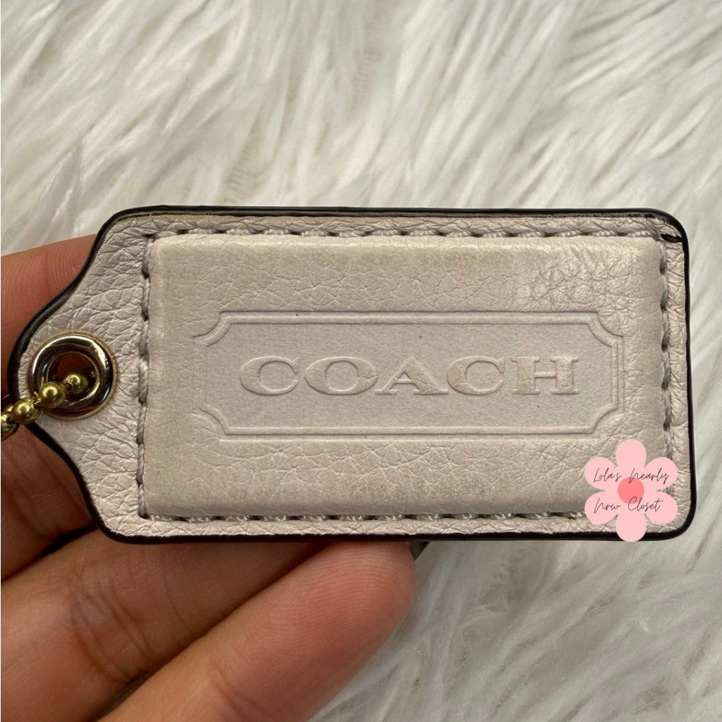 2" COACH Fob Bag Charm Hang tag Hangtag