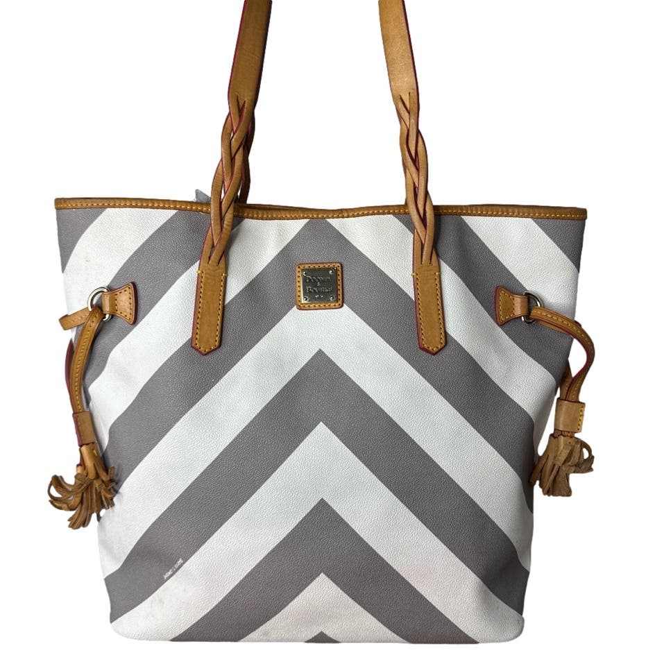 DOONEY & BOURKE Gray and White Large Tote