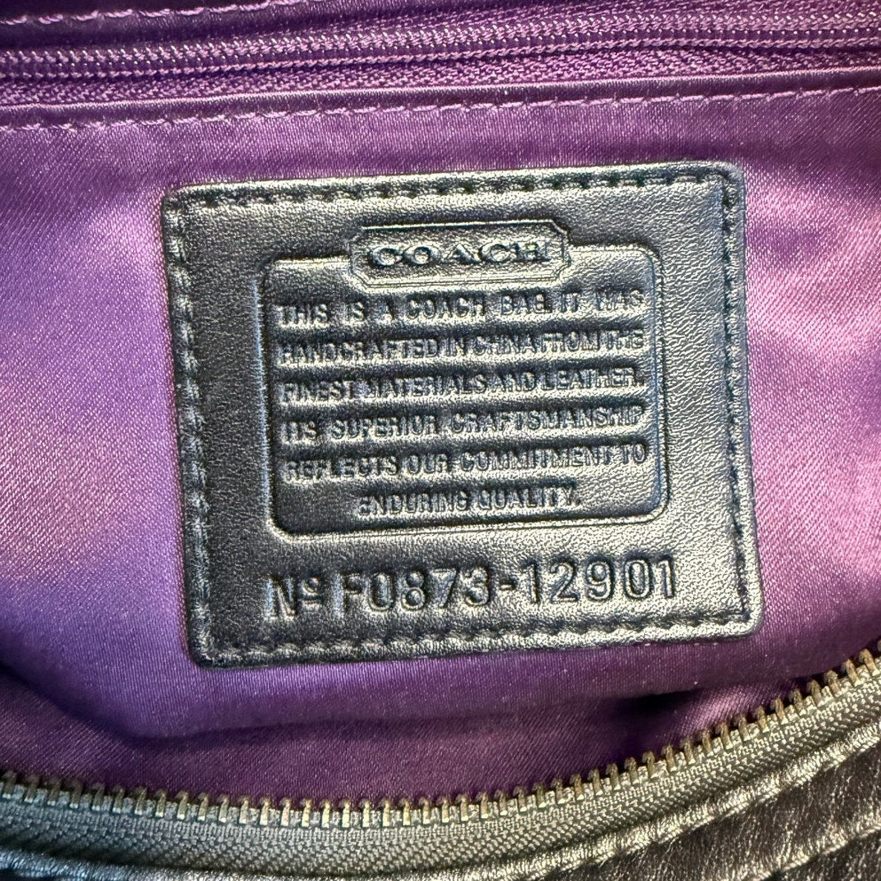 y2k COACH Leather Patchwork Shoulder Bag F0873-12901