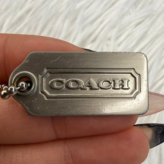 1" COACH  Fob Bag Charm Hang tag Hangtag