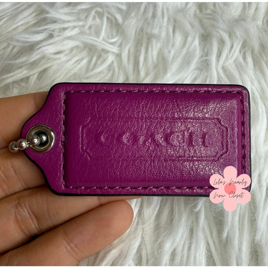 2" COACH Fob Bag Charm Hang tag Hangtag