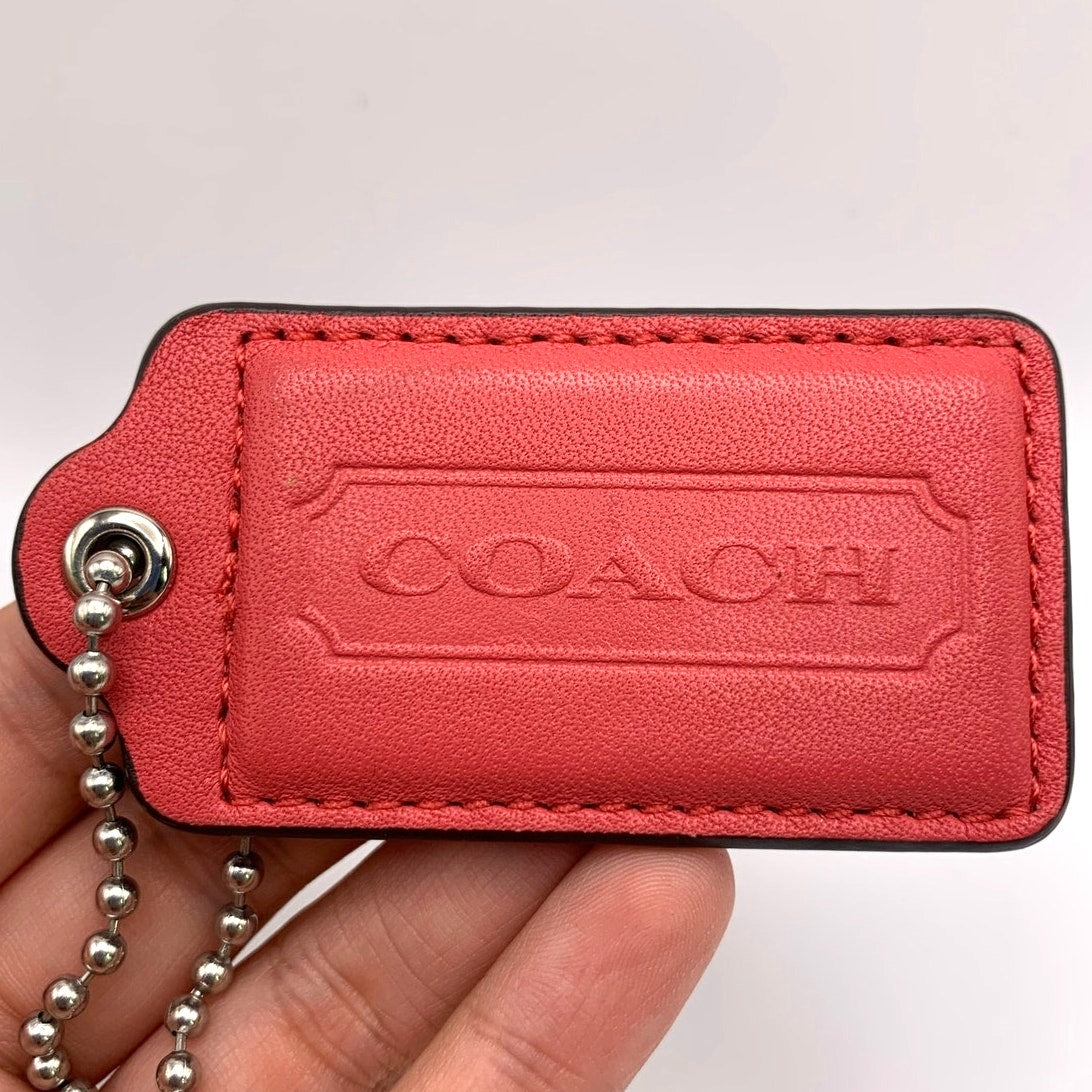 2.5" COACH Fob Bag Charm Hang tag Hangtag