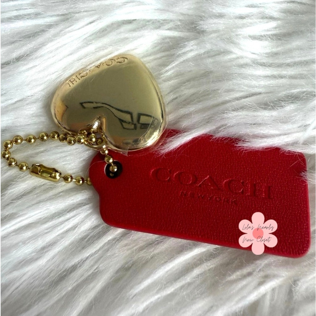 COACH Replacement Heart Metal & Hang Tag Hangtag Bag